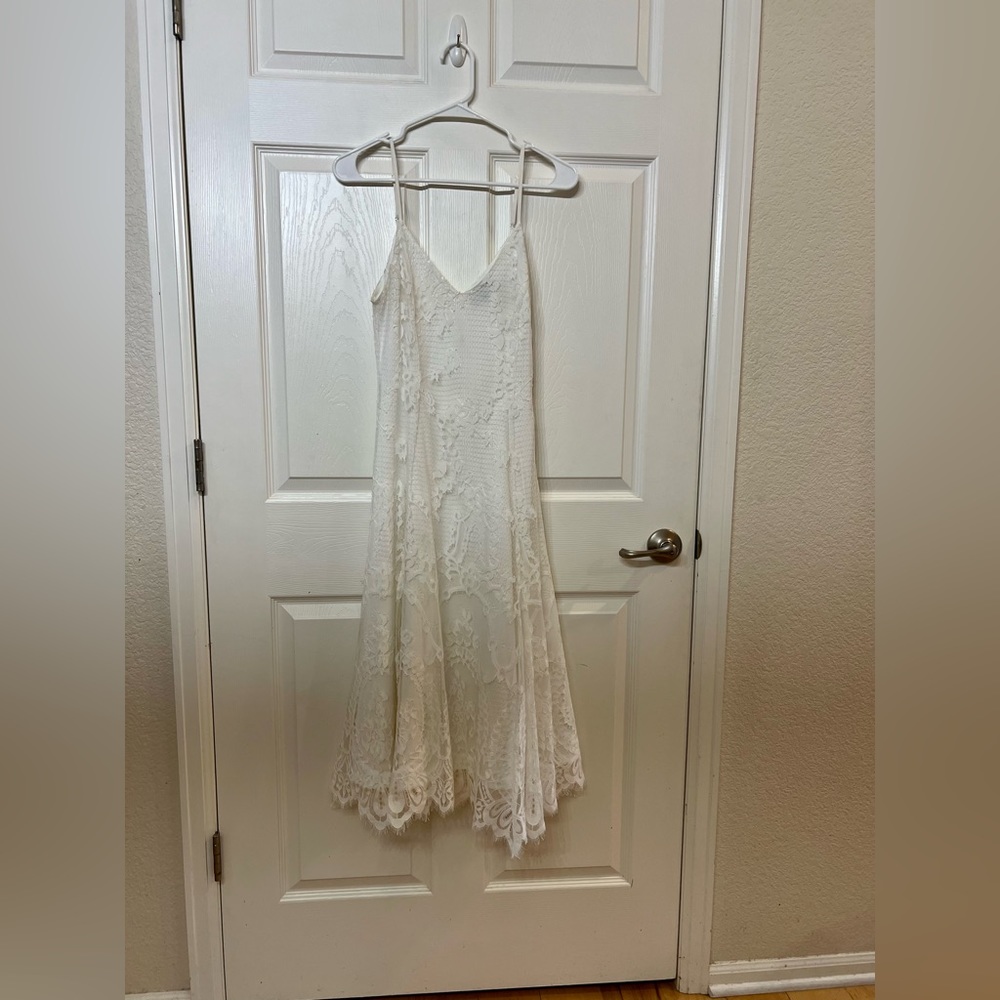 Lulu’s Women's White Dress - Baptism/Wedding/Bridal/Bachelorette/Bride (S:S)